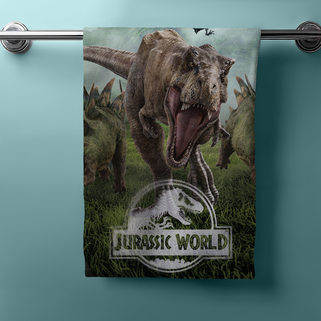 Jurassic World Duschtuch Badetuch Handtuch Strandtuch  70 x 140cm