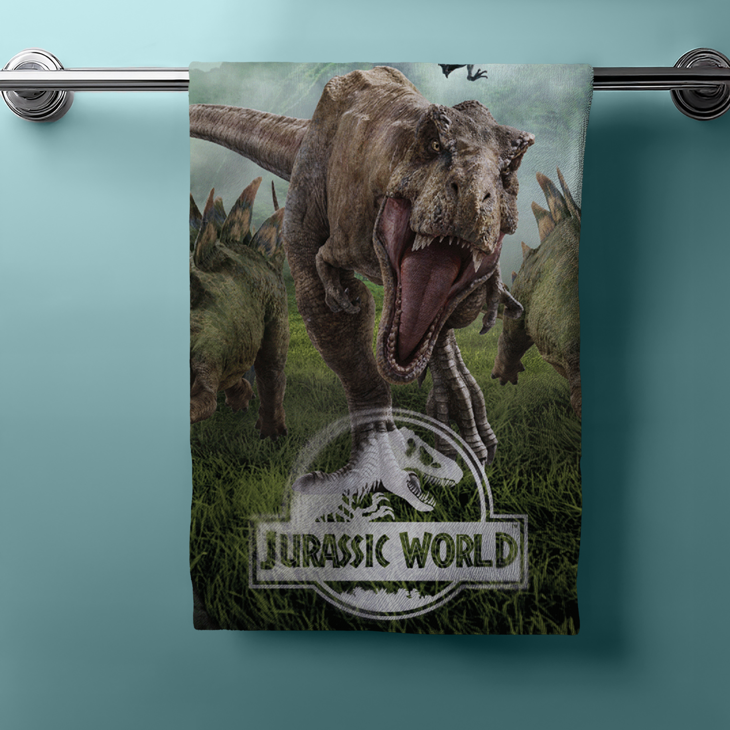 Jurassic World Duschtuch Badetuch Handtuch Strandtuch  70 x 140cm