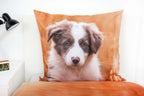 Bettwäsche Set mit Hund Welpe135 x 200 cm 80 x 80 cm 100% Baumwolle