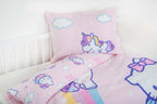 Hello Kitty Baby Bettwäsche mit Einhorn 40 x 60 und 100 x 135 cm