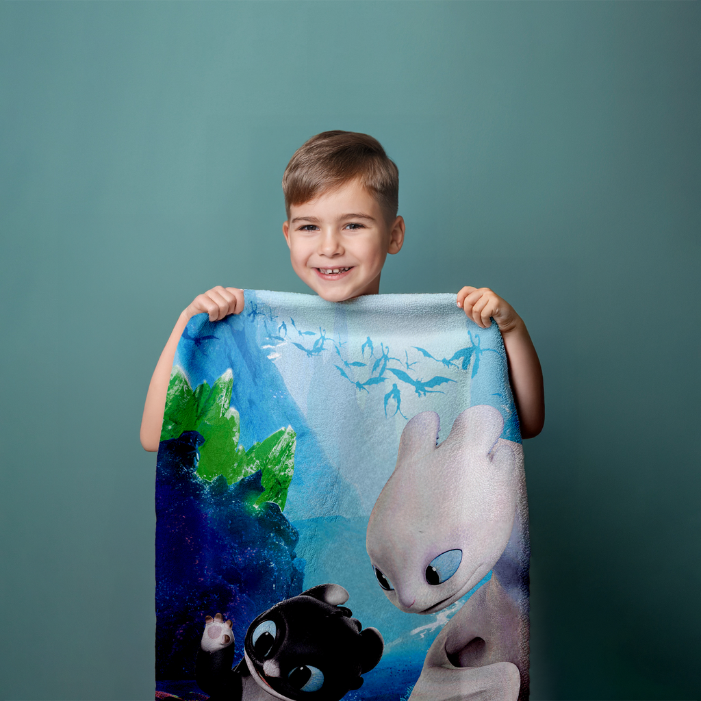 Drachenzähmen leicht gemacht Duschtuch Badetuch Strandtuch 70 x 140cm