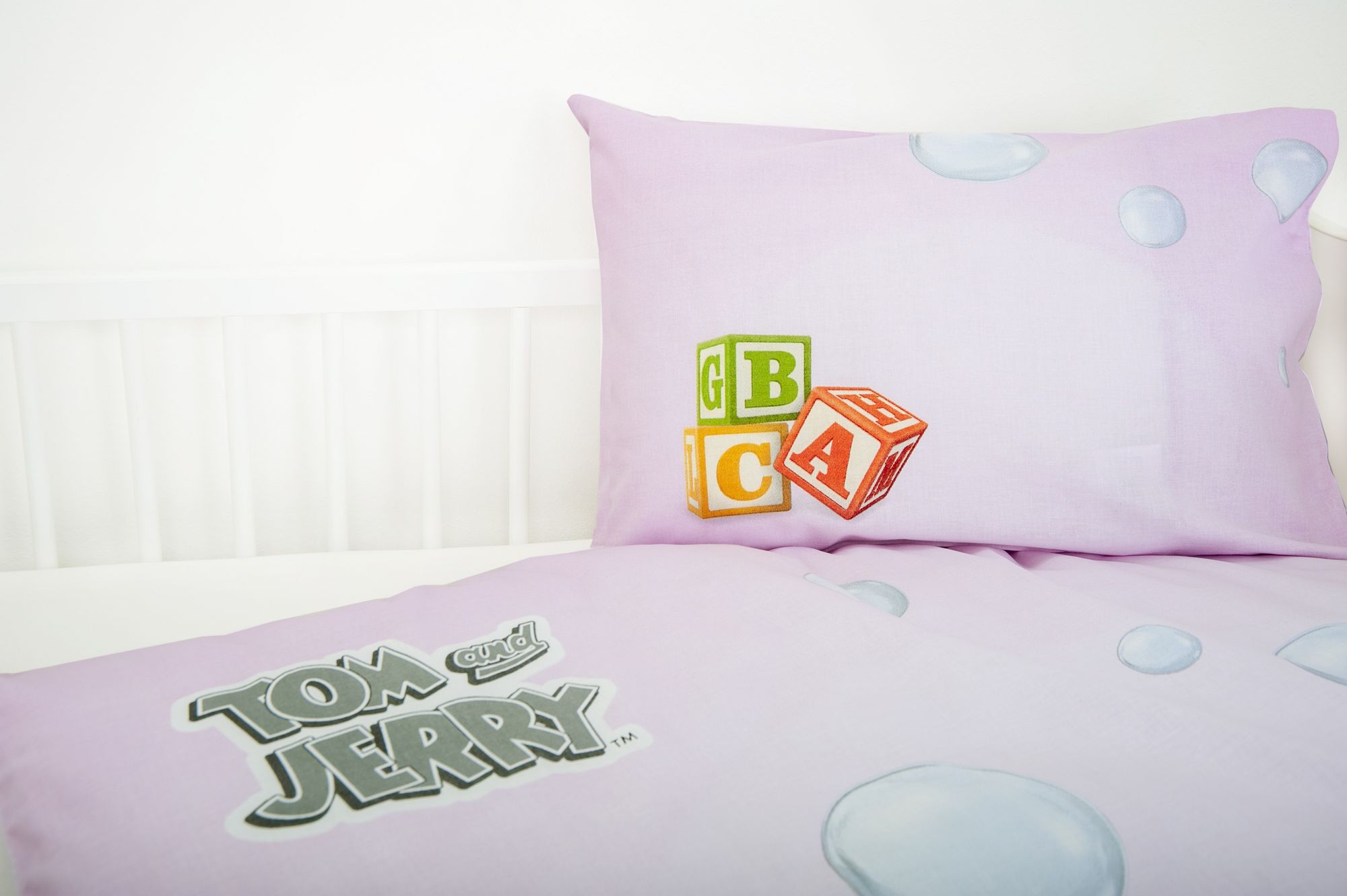 Herding baby bed linen Tom and Jerry 100x135 cm pink