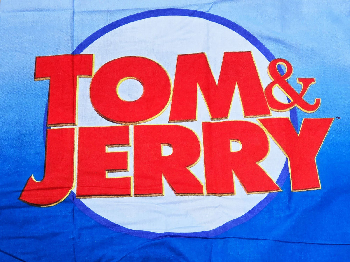Nahaufnahme vom Design von der Herding Bettwäsche Tom and Jerry 135x200 cm + 80x80 cm 100% Baumwolle