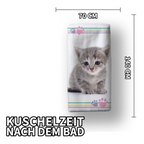 Abmessungen Duschtuch Badetuch Handtuch Strandtuch mit Katze 70 x 140cm