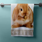 Duschtuch Badetuch Strandtuch mit Hase Kaninchen 70 x 140cm