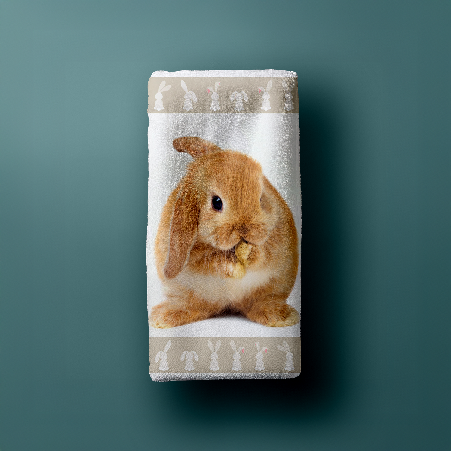 Duschtuch Badetuch Strandtuch mit Hase Kaninchen 70 x 140cm
