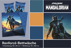 Star Wars Wende Bettwäsche Set The Mandalorian 2 tlg. 135 x 200 cm 80 x 80cm