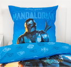 Star Wars Wende Bettwäsche Set The Mandalorian 2 tlg. 135 x 200 cm 80 x 80cm
