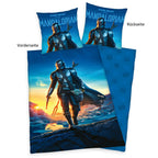 Star Wars Wende Bettwäsche Set The Mandalorian 2 tlg. 135 x 200 cm 80 x 80cm