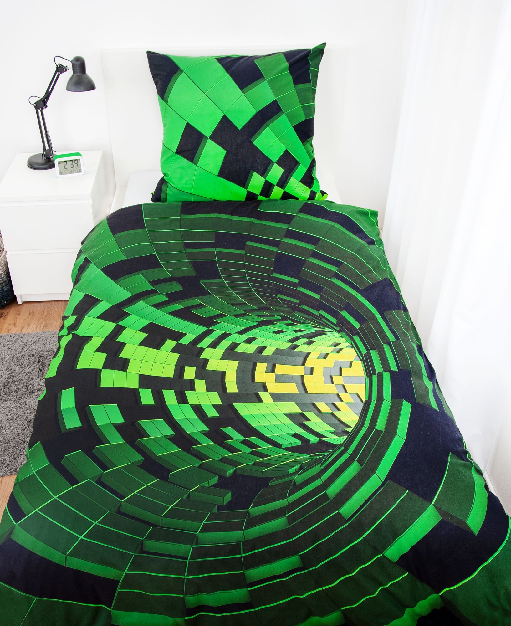 Herding  Bettwäsche Set mit 3D Motiv 135 x 200 cm Baumwolle