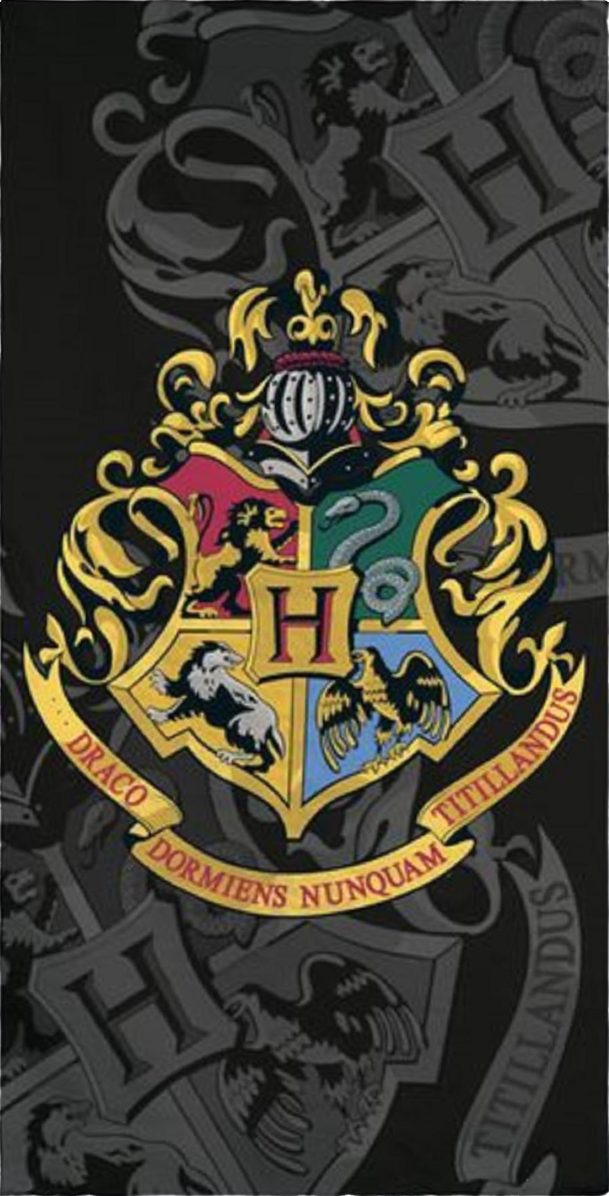 Harry Potter Hogwarts Duschtuch Strandtuch Badetuch  70 x 140 cm