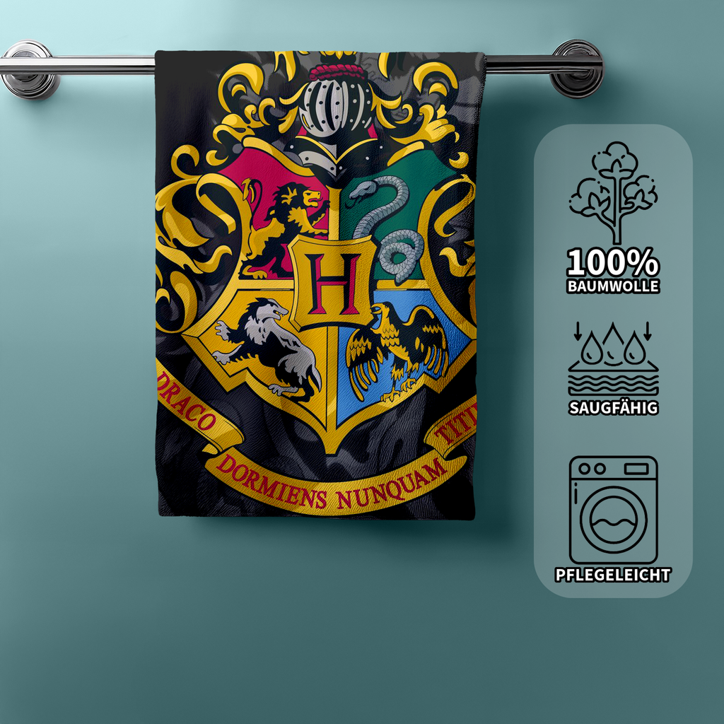 Harry Potter Hogwarts Duschtuch Strandtuch Badetuch  70 x 140 cm