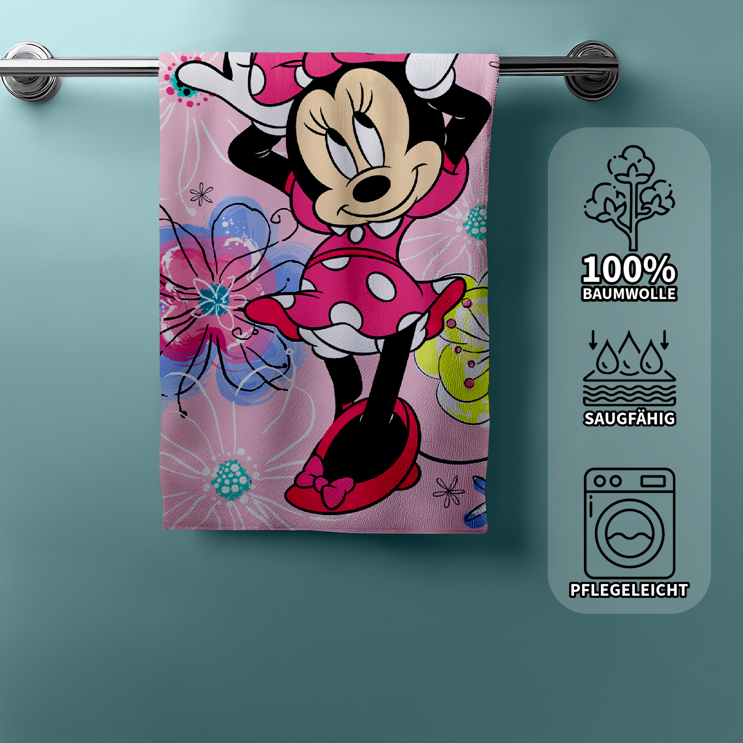 Disney Minnie Mouse Duschtuch Strandtuch Badetuch  70 x 140 cm