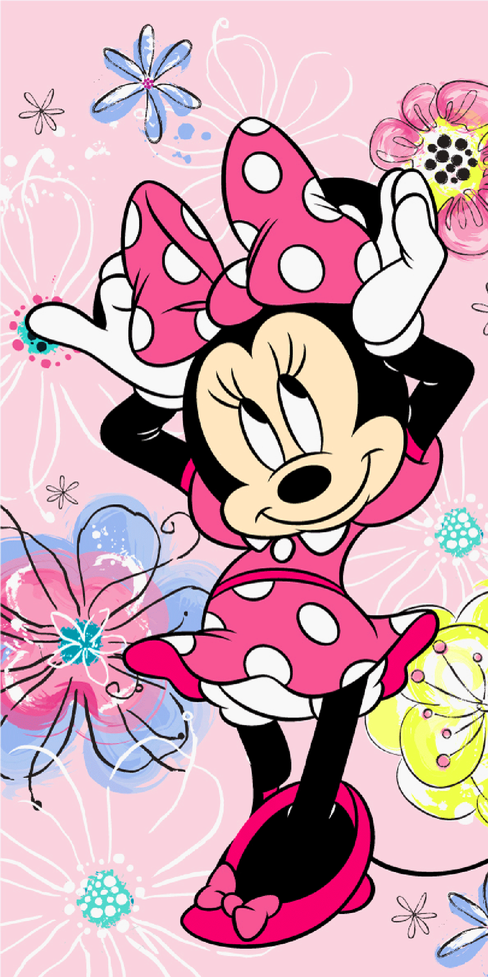 Disney Minnie Mouse Duschtuch Strandtuch Badetuch  70 x 140 cm