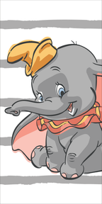 Disney Dumbo Duschtuch Strandtuch Badetuch  70 x 140 cm Baumwolle Motiv