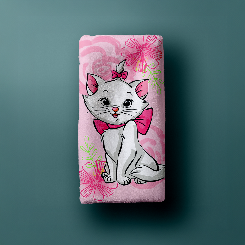 Disney Aristocats Marie Duschtuch Badetuch Strandtuch 70 x 140cm