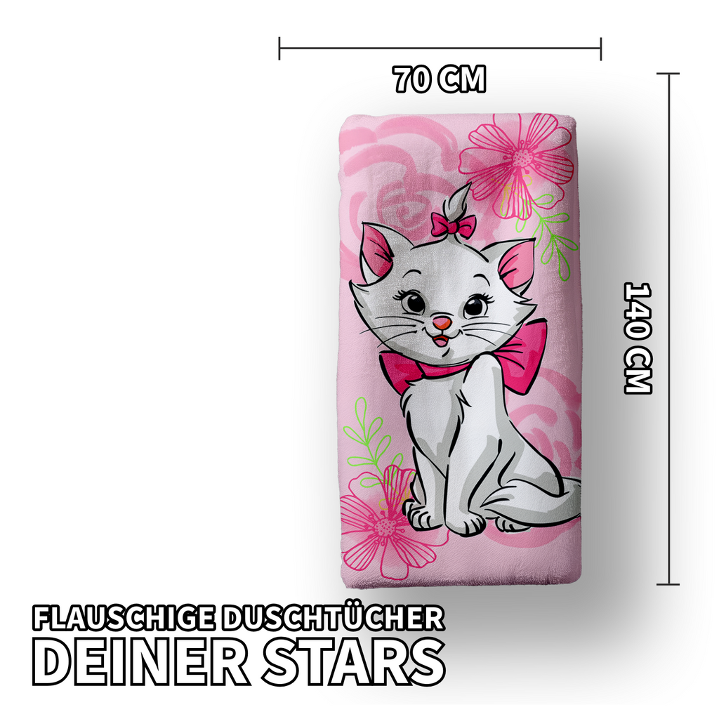 Disney Aristocats Marie Duschtuch Badetuch Strandtuch 70 x 140cm