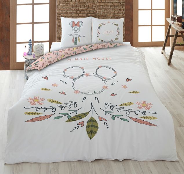 Disney Minnie Traumfänger Bettwäsche Dreamcatcher , 80 x 80 cm + 135 x 200 cm