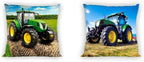 Coussin tracteur décoratif moelleux 40 x 40 cm