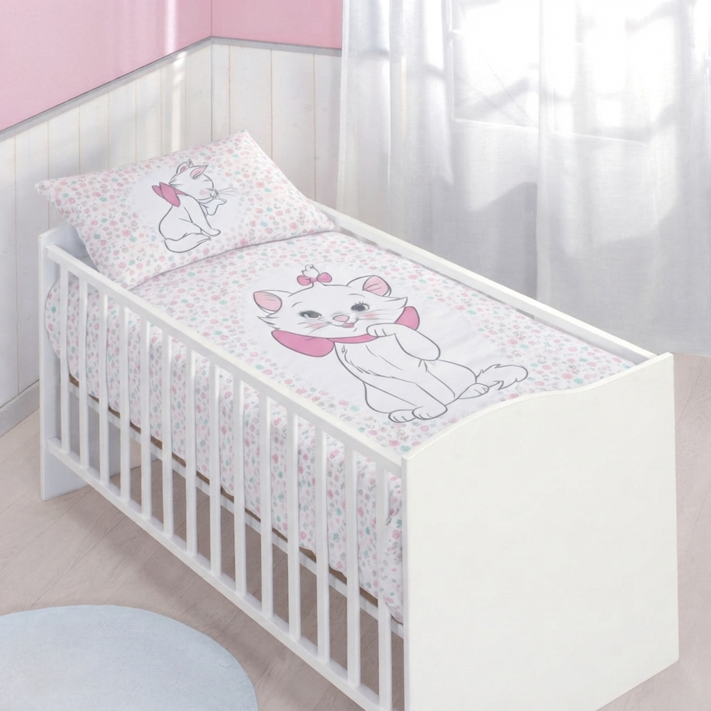 Baby Wende Bettwäsche Disney Aristocats Cat Marie & 101 Dalmatiner