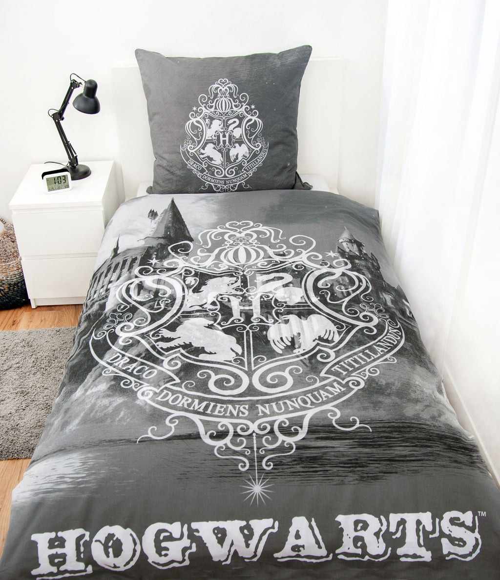 Harry Potter Wende Bettwäsche Hogwarts 2tlg 135 x 200 cm 80 x 80 cm