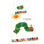 Raupe Nimmersatt Bettwäsche Set 2tlg 135 x 200 cm 80 x 80 cm