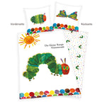 Raupe Nimmersatt Bettwäsche Set 2tlg 135 x 200 cm 80 x 80 cm