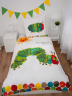 Raupe Nimmersatt Bettwäsche Set 2tlg 135 x 200 cm 80 x 80 cm