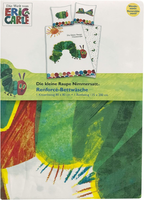 Vorderseite von der Produktverpackung vom Raupe Nimmersatt Bettwäsche Set 2tlg 135 x 200 cm 80 x 80 cm Baumwolle