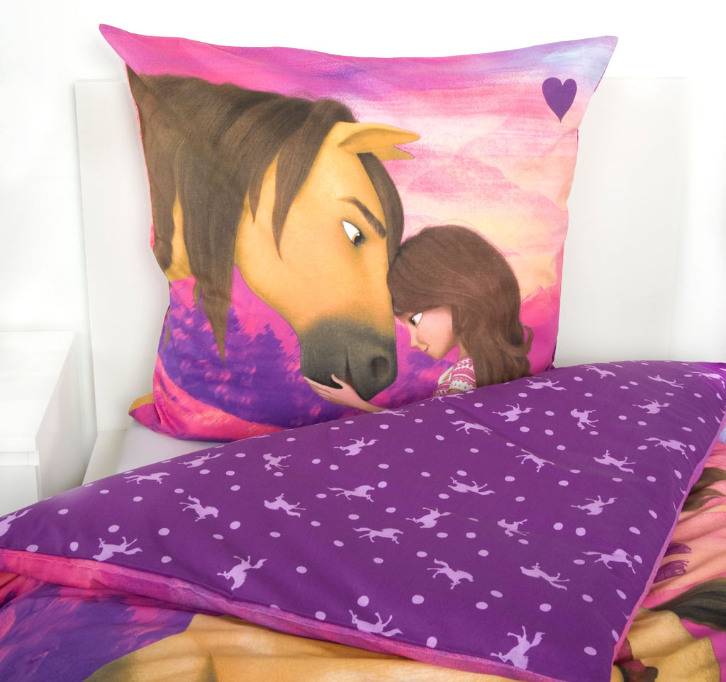 Bettwäsche Spirit Kopfkissenbezug 80x80cm, Bettbezug 135x200cm Renforce