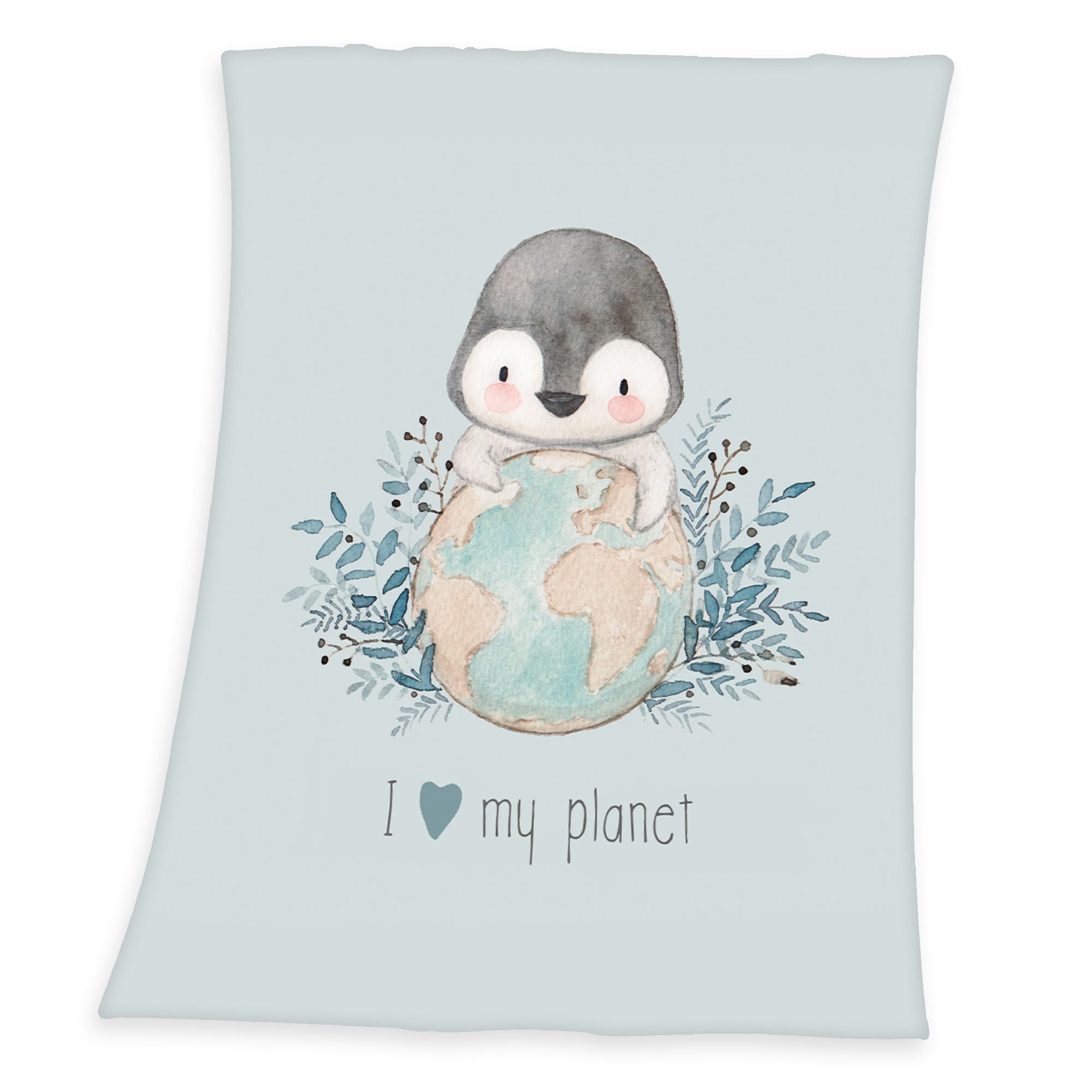 Baby Best Pinguin Microfaser Flauschdecke  75  x 100 cm