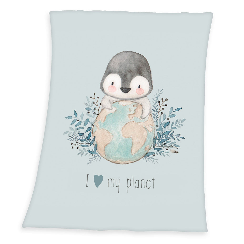 Baby Best Pinguin Microfaser Flauschdecke  75  x 100 cm