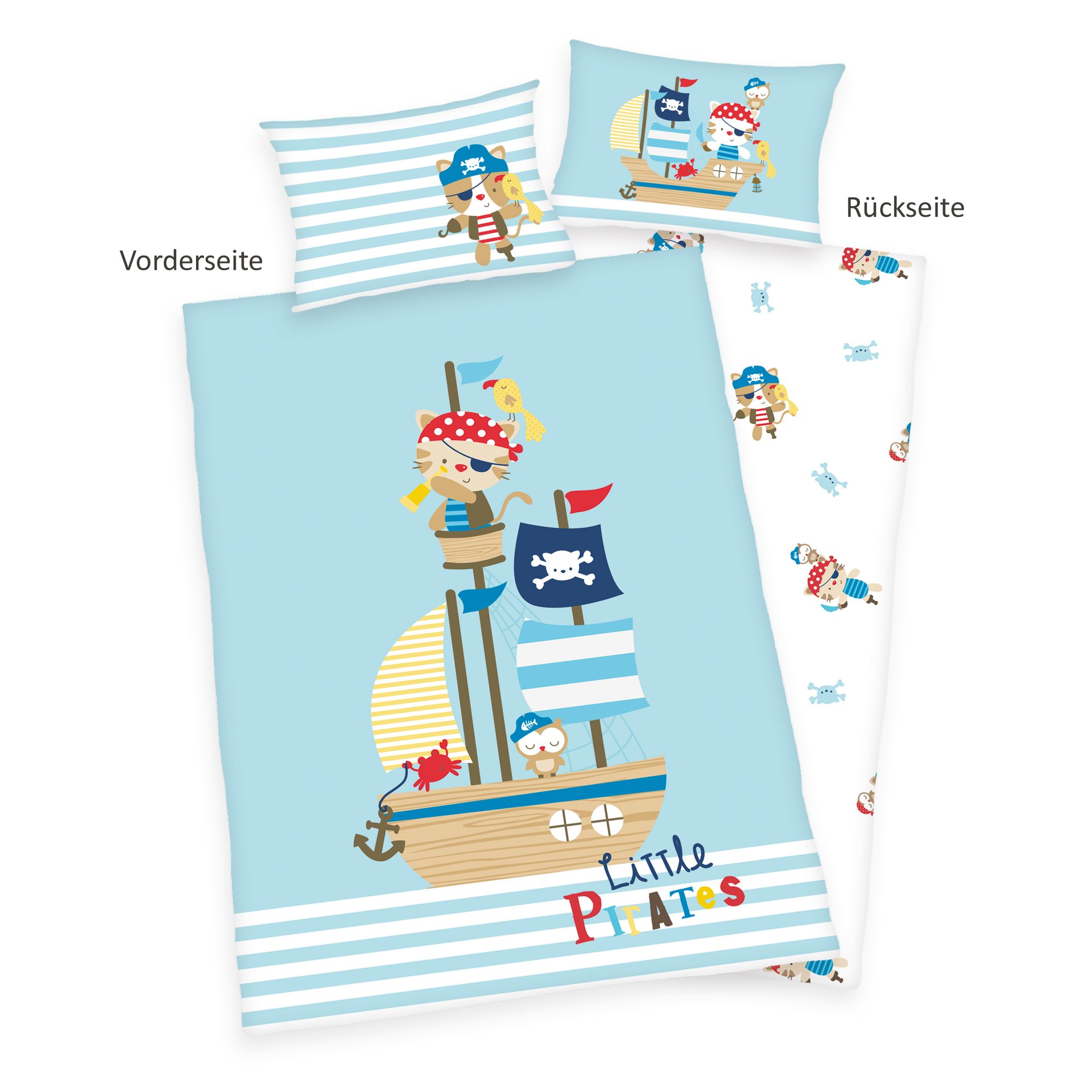 Herding Baby Bedding Lara Little Pirate 100 x 135 and 40 x 60 cm 