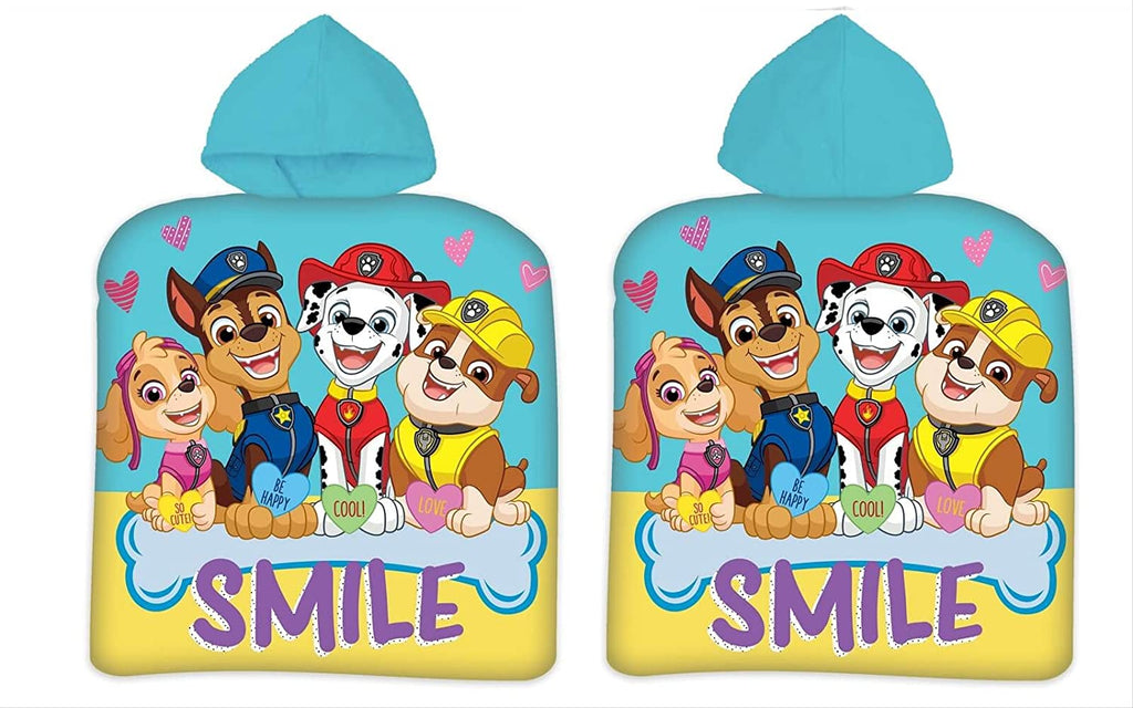 Paw Patrol Kinder Poncho Kapuze Duschtuch Badetuch Strandtuch  50 x 100cm