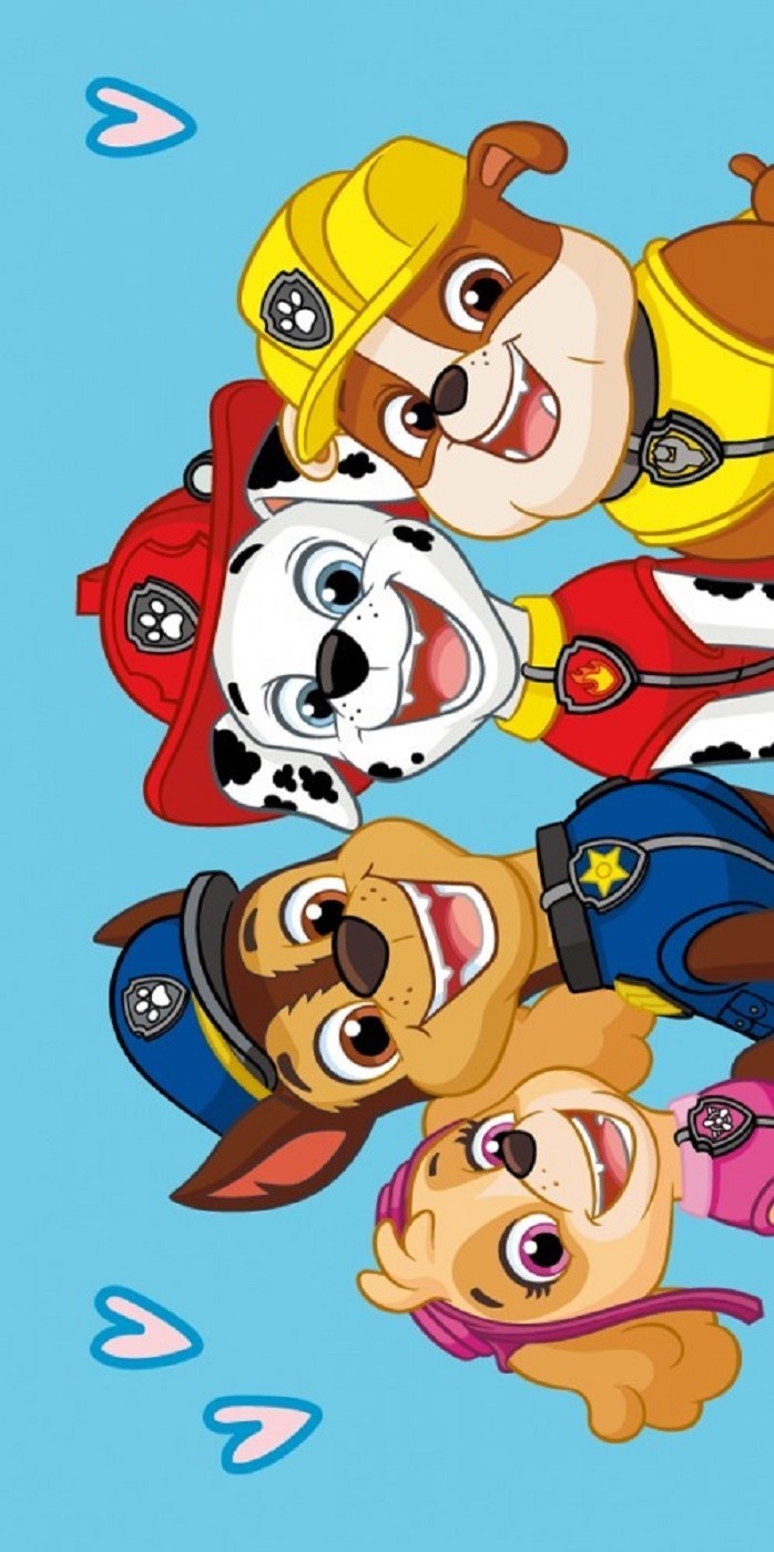 Paw Patrol Duschtuch Badetuch Strandtuch blau 70 x 140cm