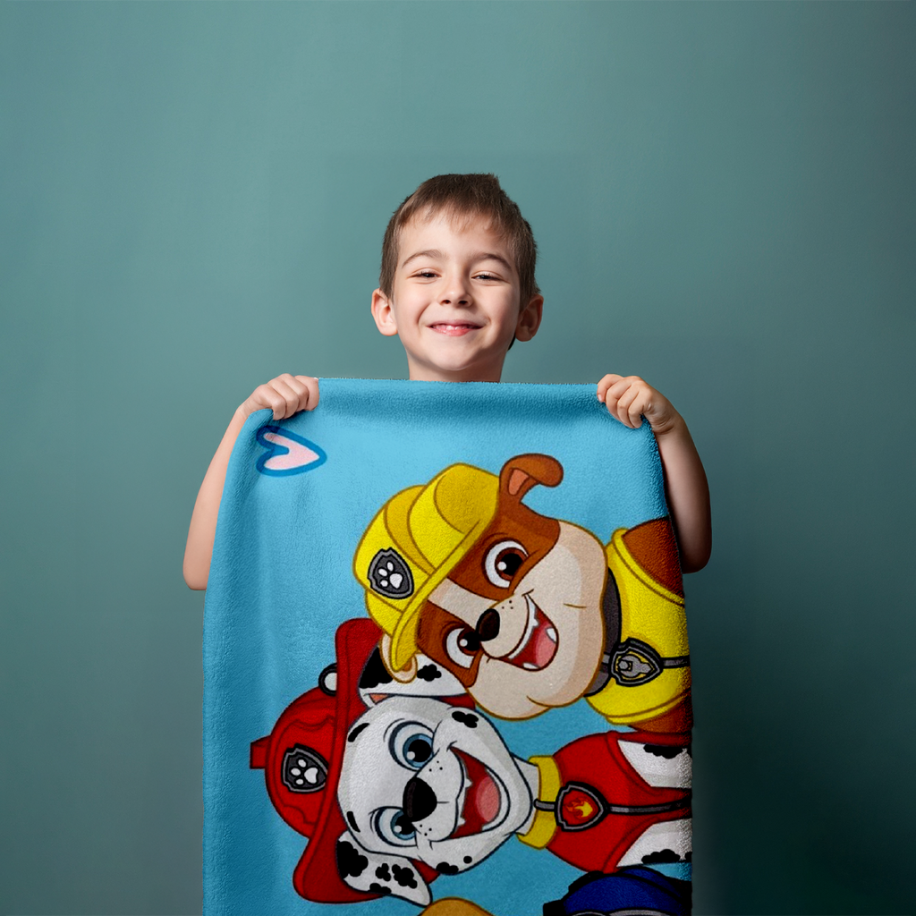 Paw Patrol Duschtuch Badetuch Strandtuch blau 70 x 140cm