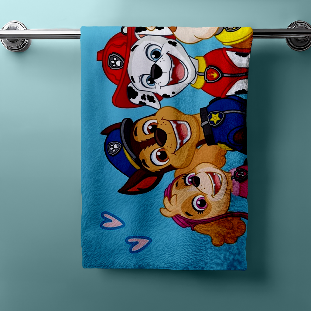 Paw Patrol Duschtuch Badetuch Strandtuch blau 70 x 140cm