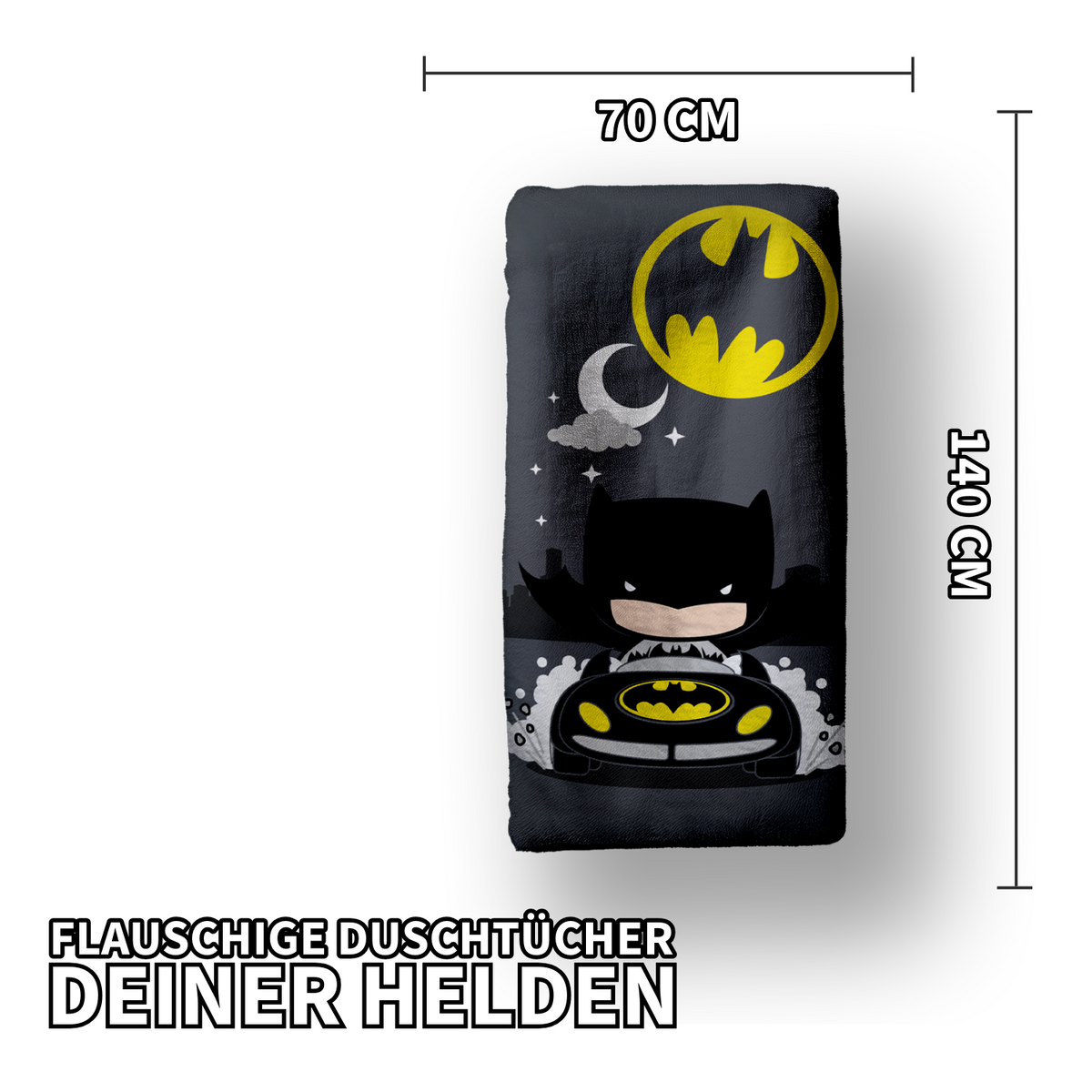 Batman Duschtuch Strandtuch Badetuch  70 x 140 cm