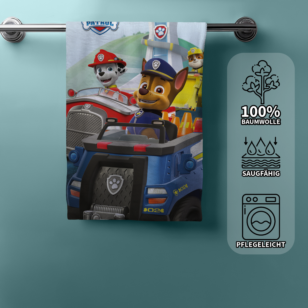 Paw Patrol Duschtuch Badetuch Strandtuch blau 70 x 140cm