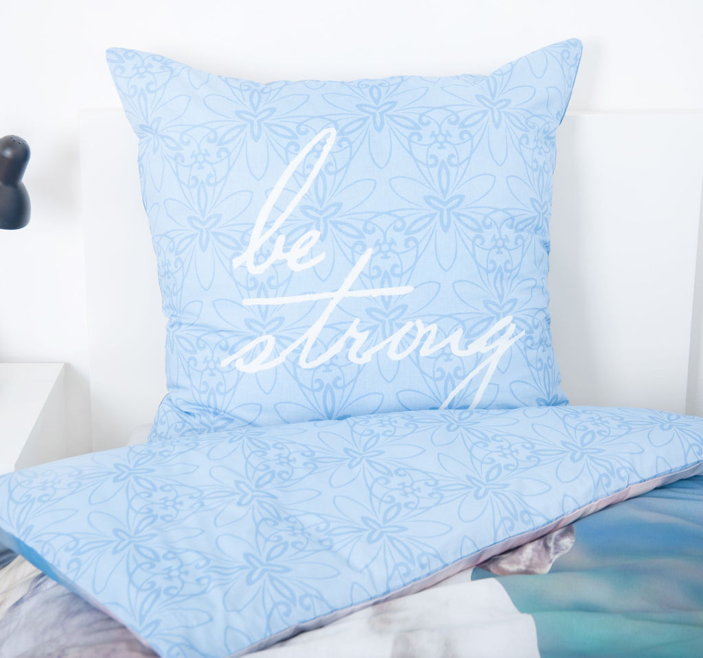 Herding bedding with horse design, white, 135 x 200 cm, 80 x 80 cm 