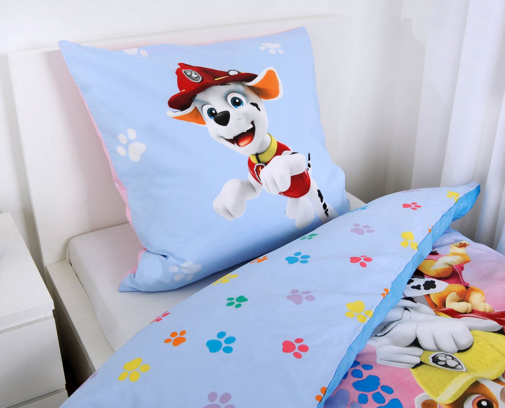 Paw Patrol Think Happy Bettwäsche Set 2 tlg.135x200cm 80x80cm