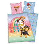 Paw Patrol Think Happy Bettwäsche Set 2 tlg.135x200cm 80x80cm