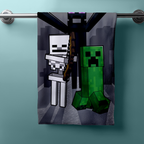 Minecraft Mob Attack Duschtuch Badetuch Strandtuch 70 x 140cm