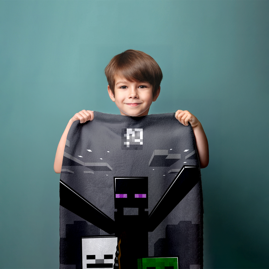 Minecraft Mob Attack Duschtuch Badetuch Strandtuch 70 x 140cm