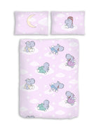 Baby Wende Bettwäsche Hippo Nilpferd 100x135 + 40x60 cm