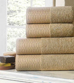Frottier Handtuch Set Moda 2 tlg. 50x100 und 70x140cm beige
