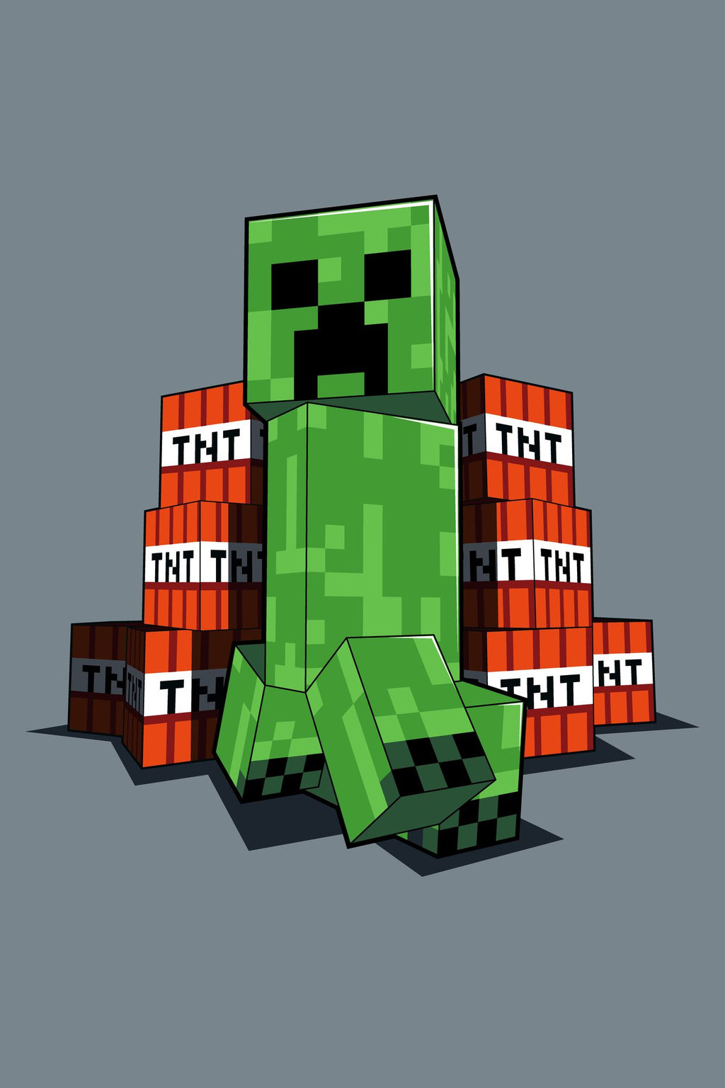 Minecraft " TNT " Fleecedecke Kuscheldecke 100 x 150 cm