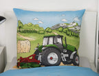 Trecker Bettwäsche Set Traktor 2 tlg 135 x 200 cm (80x80 cm)