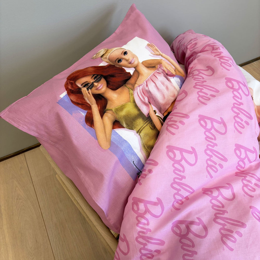 Barbie Mädchen Wende Bettwäsche 135 x 200 cm 100% Baumwolle