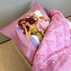 Barbie Mädchen Wende Bettwäsche 135 x 200 cm 100% Baumwolle